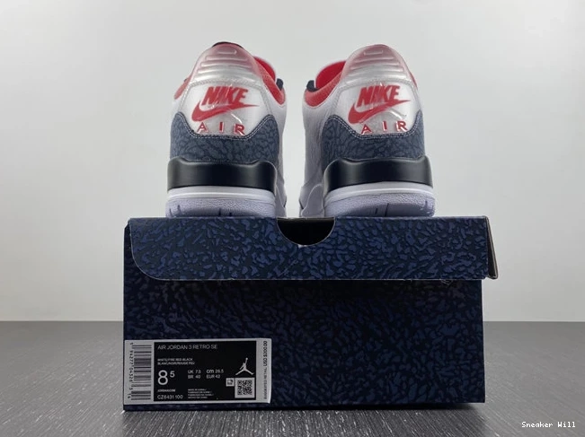 Jordan SE 730 CZ6431- DailyWear Retro Denim 3 Red Fire 7342 0611